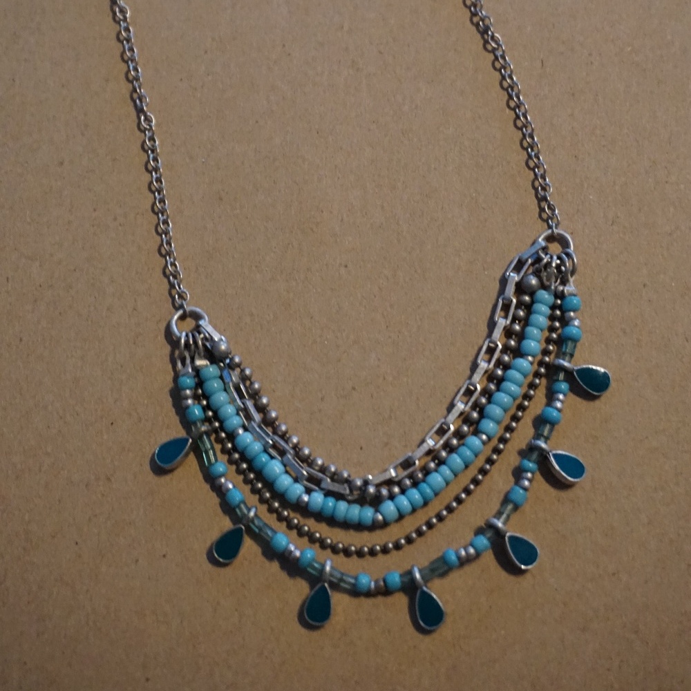 Turquoise beaded necklace